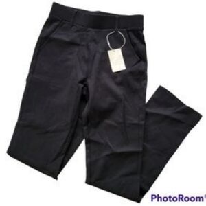 New Bamans Women's Black Elastic Waist Pants XS